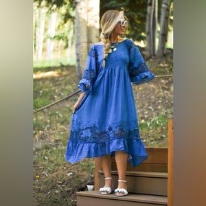 Akemi + Kin Blue Dress from Anthropology